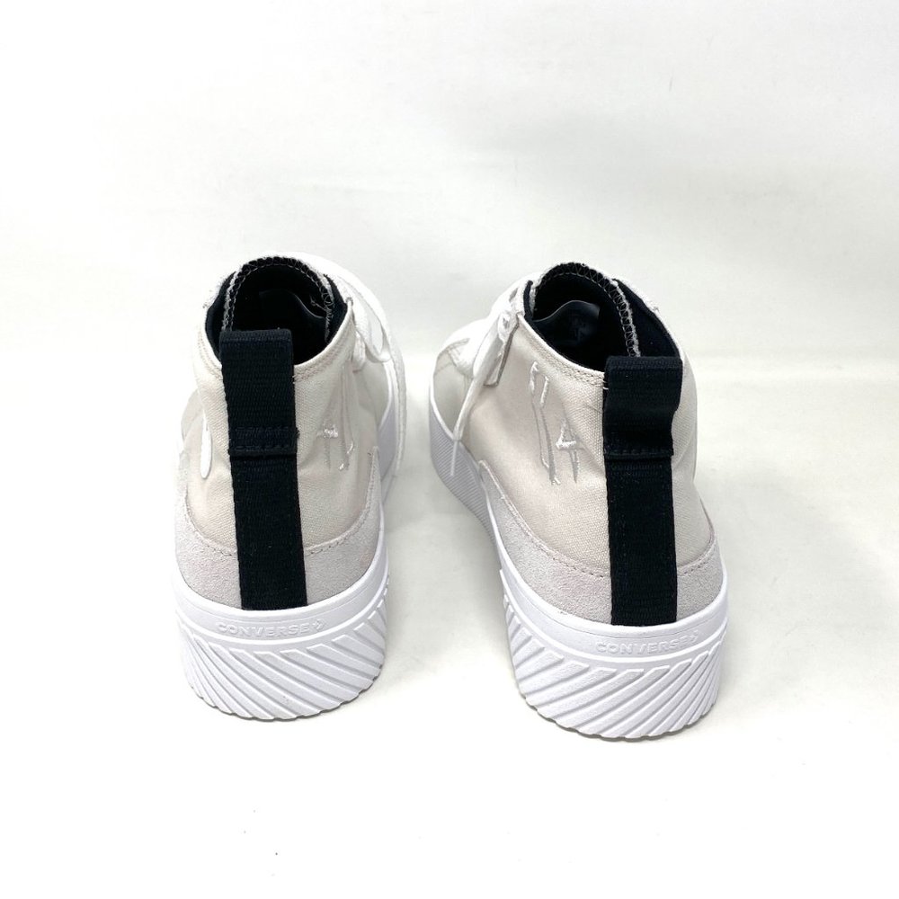 💖MEGA SALE💖Converse Untitl3d CS Mid Pale Putty White Canvas Mens 171927C - Picture 7 of 10